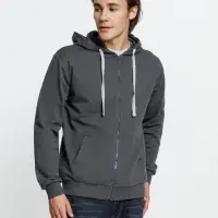 Толстовка на молнии с капюшоном Siverga, темно-серая (графит), размер S