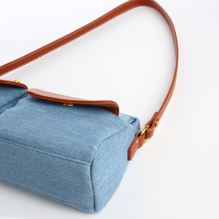 Сумка женская TEXTURA, средний размер, цвет голубой джинс Сумка женская TEXTURA, средний размер, цвет голубой джинс