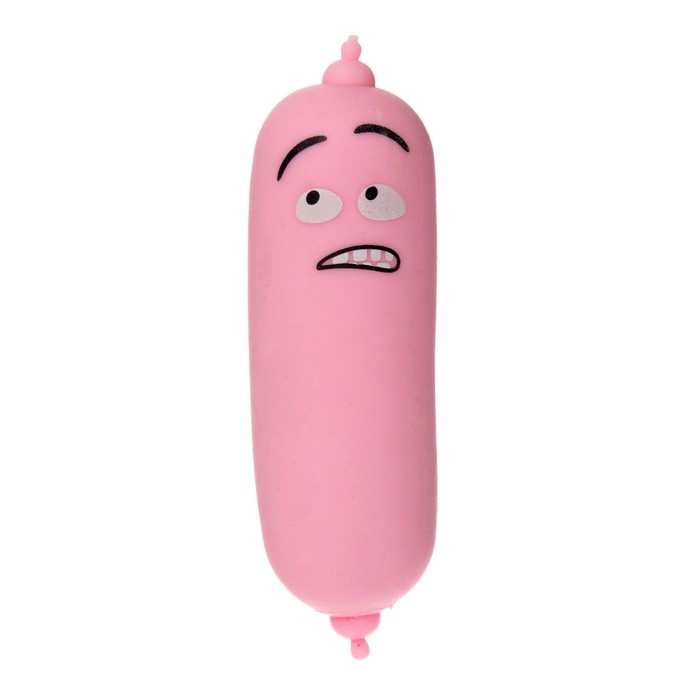 Мялка-тянучка &laquo;Сосиска&raquo; с песоком, цвета МИКС