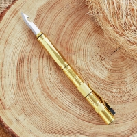 Ручка-стеклобой со свистком и ножом 16см Ручка-стеклобой со свистком и ножом 16см