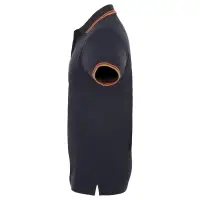 Рубашка поло мужская Pasadena Men 200 с контрастной отделкой, темно-синяя (navy) с неоново-оранжевым, размер L Рубашка поло мужская Pasadena Men 200 с контрастной отделкой, темно-синяя (navy) с неоново-оранжевым, размер L