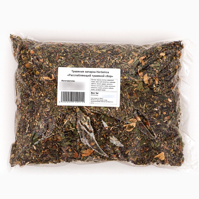 Травяная запарка для бани, сауны и кедровой бочки &laquo;Расслабляющий травяной сбор&raquo;, 1 кг
