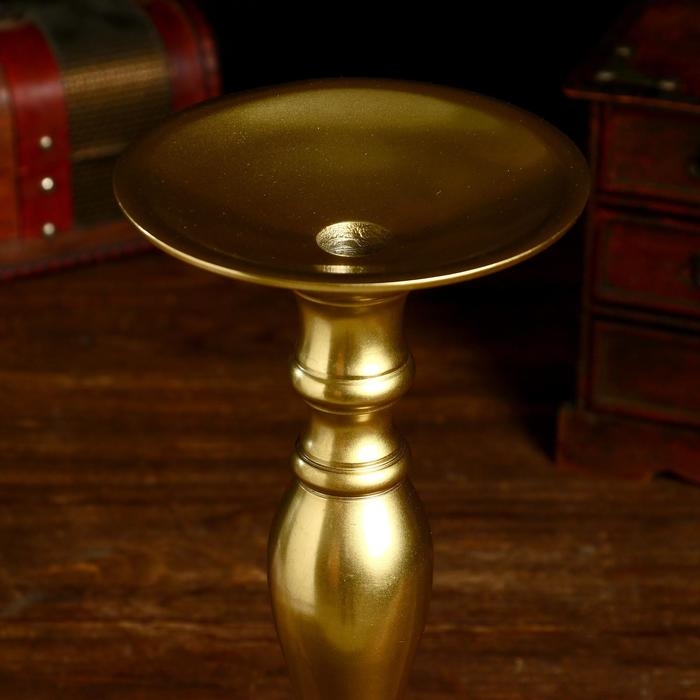 Подсвечник Подсвечник "Волдо" алюминий 14х14х35 см