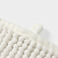 Коврик для дома LaDо́m, букли, плотность 1000 г, 50×80 см, цвет белый Коврик для дома LaDо́m, букли, плотность 1000 г, 50×80 см, цвет белый