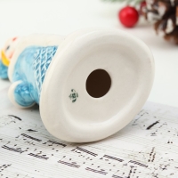 Сувенир "Снегурочка Снежинка", голубая шуба, 12 см, фарфор