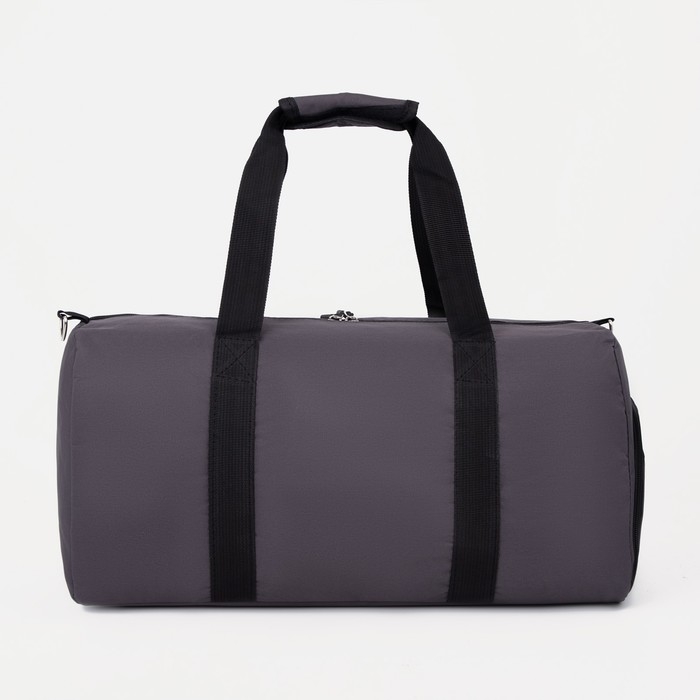 Сумка спортивная на молнии, отдел для обуви, наружный карман, средний размер, цвет серый Сумка спортивная на молнии, отдел для обуви, наружный карман, средний размер, цвет серый