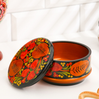 Коробка &laquo;Ягодка&raquo;, большая, 13&times;7 см, хохлома