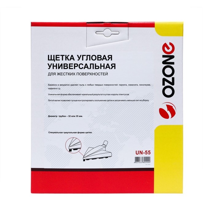 Универсальная щетка для пылесоса UN-55 угловая Ozone для жестких поверхностей, под трубку 32 1049593 Универсальная щетка для пылесоса UN-55 угловая Ozone для жестких поверхностей, под трубку 32 1049593