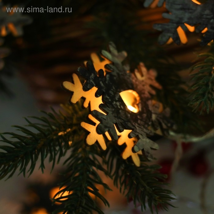 Новогодняя гирлянда &laquo;Снежинки&raquo;, длина 150 см