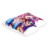 Подушка &laquo;Яркая девчонка&raquo;, с котиком, 34 &times; 31 см