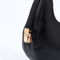 Сумка-багет на молнии, цвет чёрный