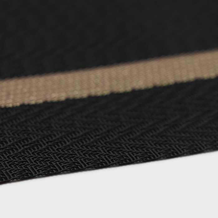 Салфетка сервировочная на стол Доляна &laquo;Рона&raquo;, 45&times;30 см, цвет чёрный