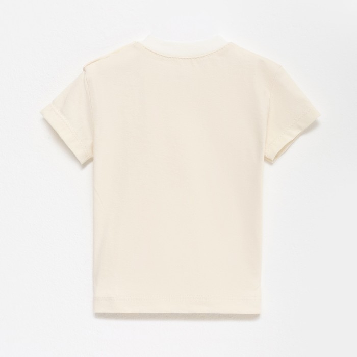 Футболка Крошка Я Радуга, рост 62-68 см, бежевый