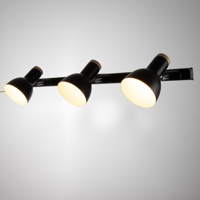 Спот Спот "Бейкер" 3хЕ27 40Вт черный 100х17х12 см