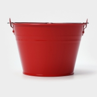 Ведро оцинкованное, 3 л, цвет красный Ведро оцинкованное, 3 л, цвет красный