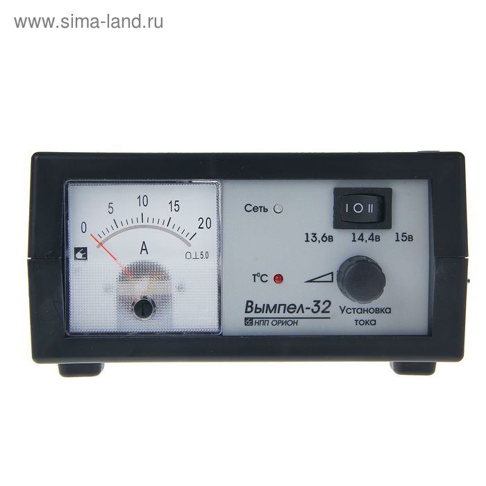 Зарядно-предпусковое устройство Зарядно-предпусковое устройство "Вымпел-32",0.8-20 А,12 В,для гелевых кислотных и AGM АКБ