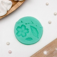 Молд Доляна «Цветок, лист и веточка», силикон, 5,5×0,9 см, цвет МИКС Молд Доляна «Цветок, лист и веточка», силикон, 5,5×0,9 см, цвет МИКС