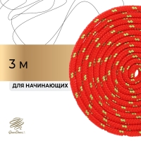 Скакалка для художественной гимнастики Grace Dance, 3 м, цвет красный/салатовый Скакалка для художественной гимнастики Grace Dance, 3 м, цвет красный/салатовый