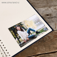 Фотоальбом Fotografia магнитный  "Классика" 20 листов, 23х28 см синий