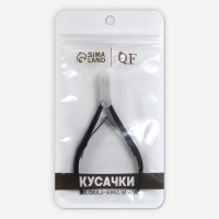 Кусачки маникюрные для кутикулы, двойная пружина, 11 см, длина лезвия - 8 мм, цвет серебристый/чёрный Кусачки маникюрные для кутикулы, двойная пружина, 11 см, длина лезвия - 8 мм, цвет серебристый/чёрный