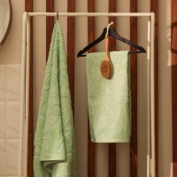 Полотенце махровое жаккардовое LoveLife Flowers 70х130 см, цвет мятный, 100% хл, 500 гр/м2