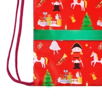 Новый год. Сумка под сладости 290 x 340 мм "Подарок с бантом" (мягкий полиэстер плотностью 210D) Новый год. Сумка под сладости 290 x 340 мм "Подарок с бантом" (мягкий полиэстер плотностью 210D)