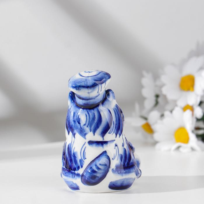 Сувенир &laquo;Кот повар&raquo;, 5 см, гжель