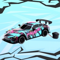 Машина радиоуправляемая Perfect, световые эффекты, работает от батареек, цвет бирюзовый