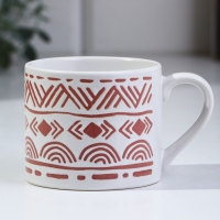 Кружка керамическая «Геометрия», 320 мл, цвет белый Кружка керамическая «Геометрия», 320 мл, цвет белый