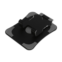 Подставка для телефона, регулируемая, складная, поворот на 360&deg;, металл, чёрная