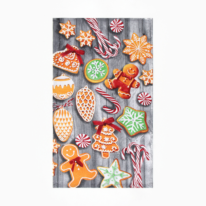 Набор кухонных полотенец Доляна &laquo;Подарок &raquo; 35х60см-4шт, 100% хлопок