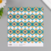 Бумага для скрапбукинга "Мозаика" плотность 180 гр набор 10 шт 15,5х17 см