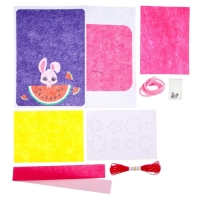 Набор для создания сумки из фетра «Зайка» с термонаклейкой Набор для создания сумки из фетра «Зайка» с термонаклейкой
