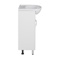 Комплект мебели: Тумба белая + раковина "Уют - 500", 50 х 41,7 х 81 см