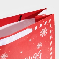 Пакет подарочный новогодний ламинированный квадратный &laquo;Новогодняя посылка&raquo;, 30 х 30 х 12 см, Новый год