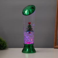 Лава лампа &laquo;Елка&raquo; LED 3хААА, USB зеленый 6,5х6,5х23,7см