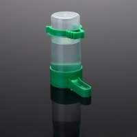 Поилка/кормушка для птиц 3 х 9 см, 60 мл, зелёная