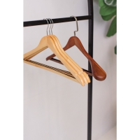 Плечики - вешалка для одежды LaDо́m Bois, 45×25,5×5,5 см, деревянная, с перекладиной, широкие плечики Плечики - вешалка для одежды LaDо́m Bois, 45×25,5×5,5 см, деревянная, с перекладиной, широкие плечики