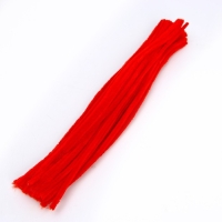 Проволока с ворсом для поделок и декора набор 50 шт., размер 1 шт. 30 × 0,6 см, цвет красный Проволока с ворсом для поделок и декора набор 50 шт., размер 1 шт. 30 × 0,6 см, цвет красный