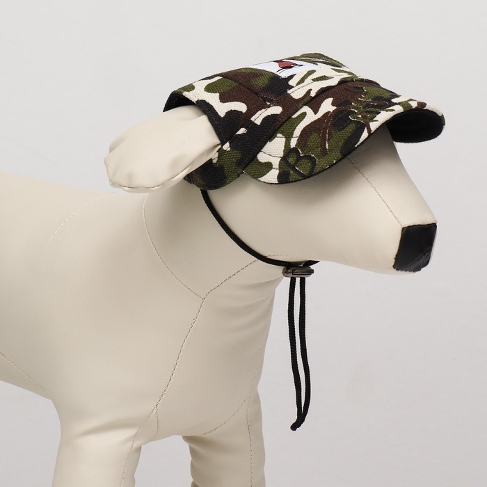 Кепка для собак, S (22-34 см), камуфляж