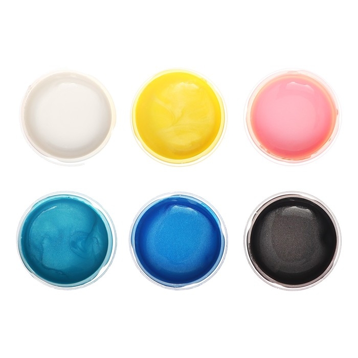 Краска акриловая, набор 6 цветов х 20 мл, Calligrata Pearl перломутровые, морозостойкая, в картонной коробке Краска акриловая, набор 6 цветов х 20 мл, Calligrata Pearl перломутровые, морозостойкая, в картонной коробке