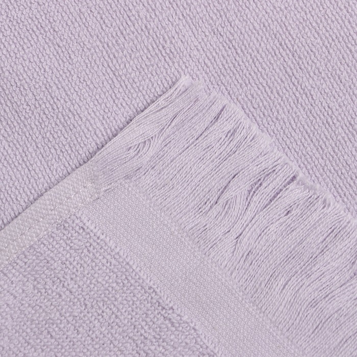 Полотенце махровое Love Life Fringe, 30х60 см, цвет светло-лавандовый, 100% хлопок, 380 гр/м2