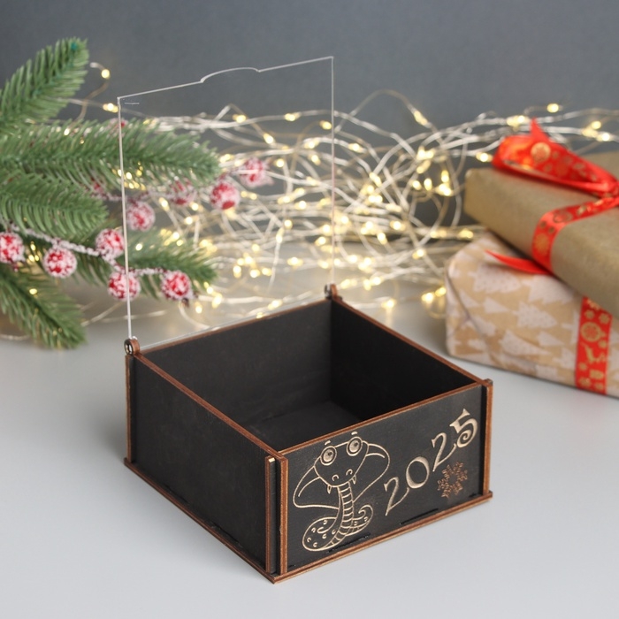 Новогодняя шкатулка Новогодняя шкатулка "Кобрачка" 6х12х12 см