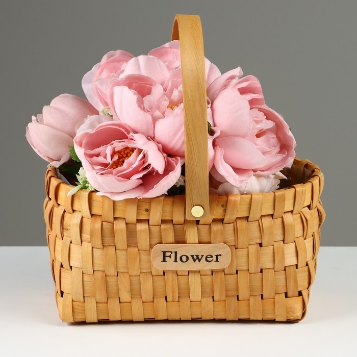 Корзина плетеная, 24 x 16,5 x 12/27 см, секвойя Корзина плетеная, 24 x 16,5 x 12/27 см, секвойя