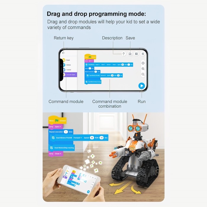 Конструктор радиоуправляемый &laquo;Робот&raquo;, 462 детали
