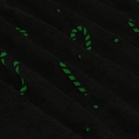 Плед светящийся в темноте Этель Candy cane 150*200 см,100% п/э, корал-флис, 220 гр/м2 Плед светящийся в темноте Этель Candy cane 150*200 см,100% п/э, корал-флис, 220 гр/м2