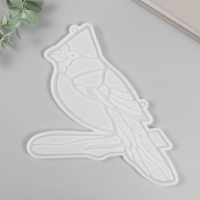 Молд силикон "Свиристель на ветке" 22,5х18х0,8 см Молд силикон "Свиристель на ветке" 22,5х18х0,8 см