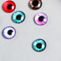 Декор для творчества стекло "Глаз" набор 10 шт d=1 см Декор для творчества стекло "Глаз" набор 10 шт d=1 см