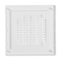 Решетка вентиляционная ZEIN Люкс ЛРР162, 162 х 162 мм, с сеткой, разъемная, регулируемая