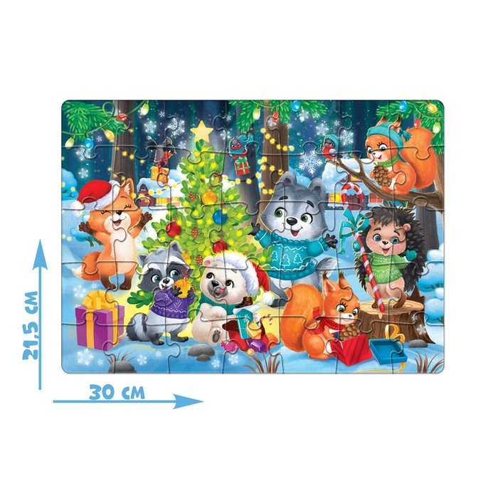 Пазл &laquo;Встречаем Новый год&raquo;, 35 деталей